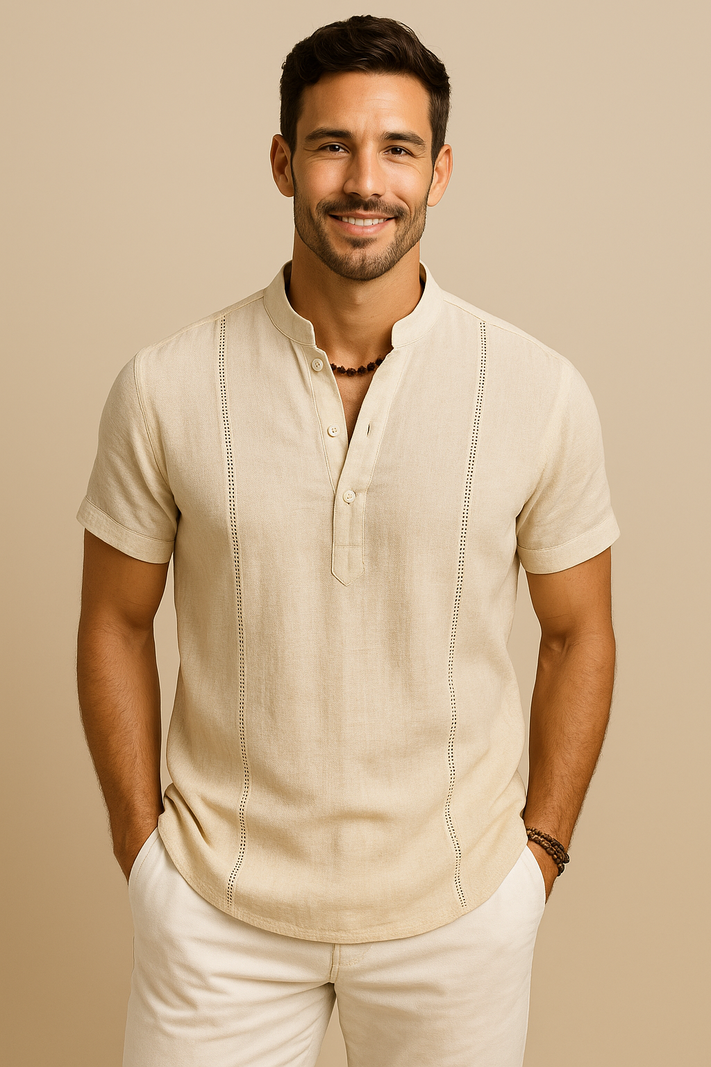 Herren Kurzarmhemd für entspannte Urlaubstage. Leichtes, luftiges Sommerhemd, perfekt für Strand & Stadt.