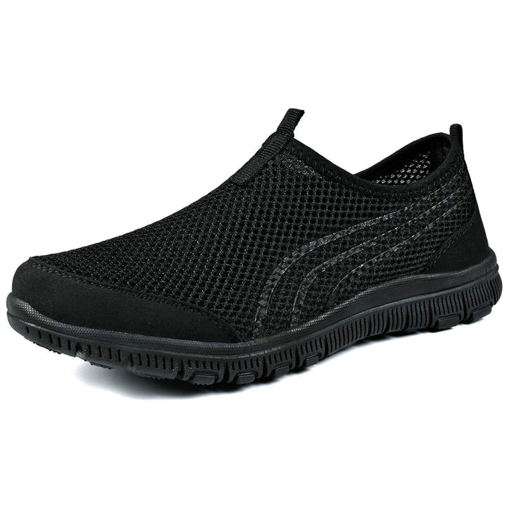 Bequeme, leichte Damen Lauflicht Sportschuhe mit atmungsaktivem Obermaterial und LED-Sohle.