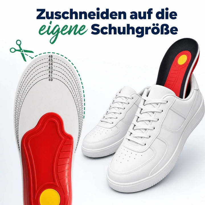 Ergonomische Unisex Komfort-Einlegesohlen mit Fußgewölbestütze lindern Fußschmerzen und verbessern Haltung.