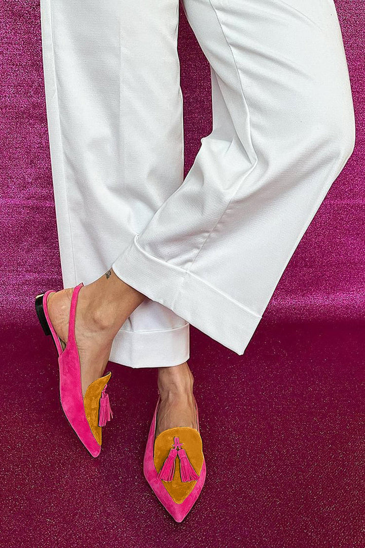 Elegante bunte Damen Ballerinas mit Fransen für Komfort im Alltag, perfekt als Freizeitschuh oder Partyschuh.