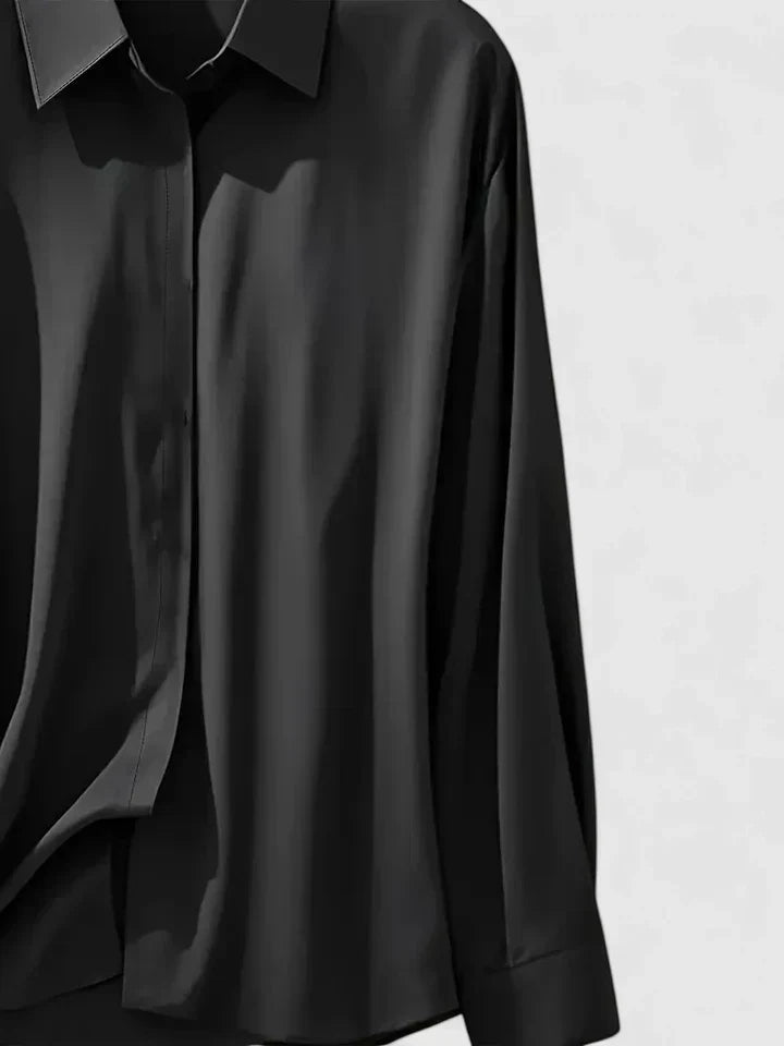 Weiches Damen Langarmtop in Grau, komfortabel und warm für die kalten Tage. Vielseitiges Wintershirt.