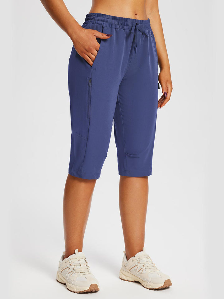 Sonnenschutz Capris Damen (UPF 50+), mit funktionalen Reißverschlusstaschen.