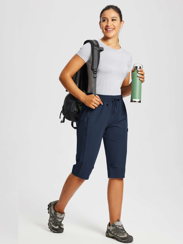 Damen Outdoor-Capris, strapazierfähig, ideal für Trekking & Wanderungen.