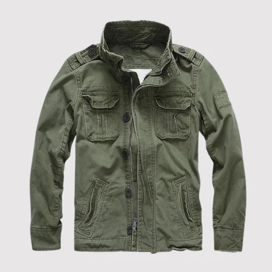 Herren Freizeitjacke mit Reißverschluss, praktischen Taschen, ideal als bequeme Übergangsjacke für Frühling & Herbst.