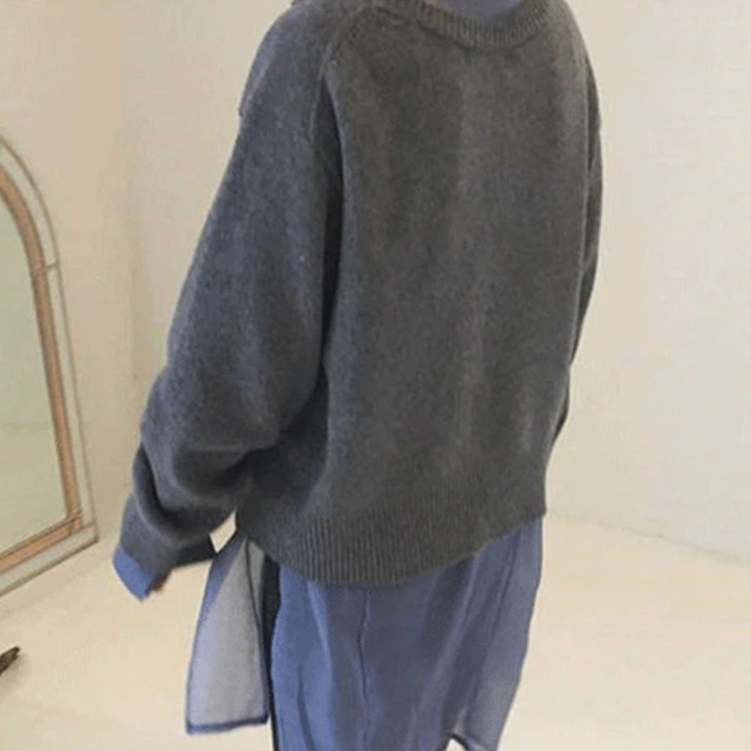 "Johanna" Eleganter Damen Herbstpullover, weicher Strick für stilvollen Komfort im Alltag.
