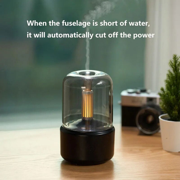 Smarter Aroma-Diffuser mit Luftbefeuchter für entspannende Aromatherapie. Verbessert die Raumluft und sorgt für Wohlbefinden im Zuhause.