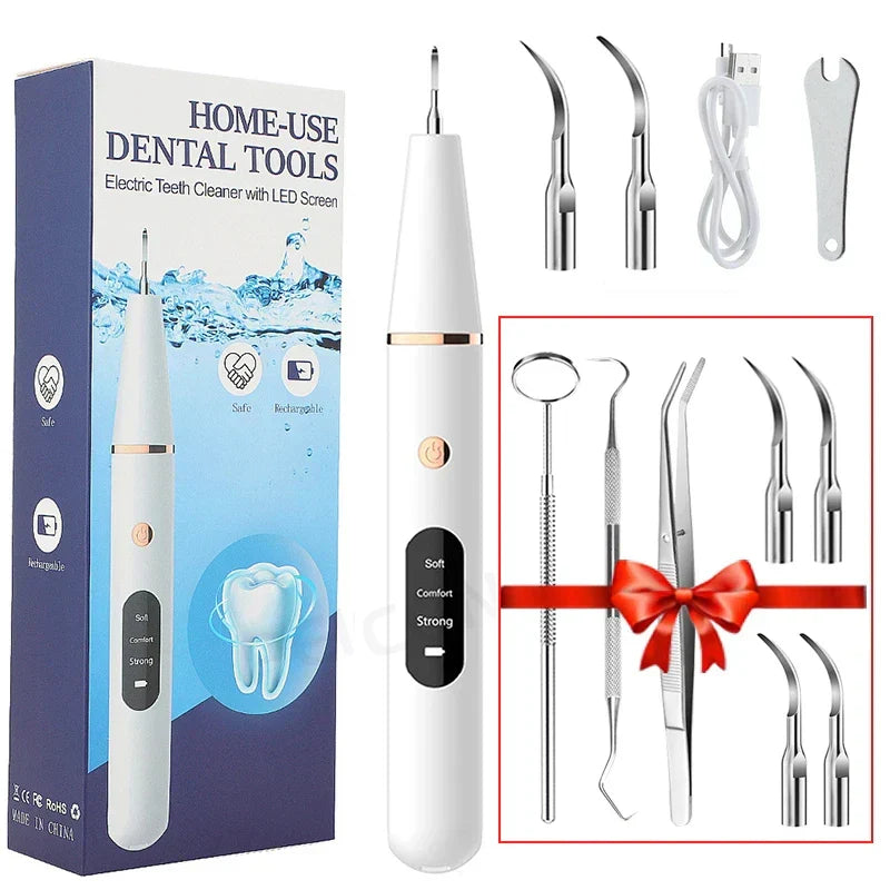 Dentalreiniger mit Ultraschall-Technologie. Ideal für Plaqueentfernung, Zahnsteinentferner & umfassende Mundhygiene zu Hause.