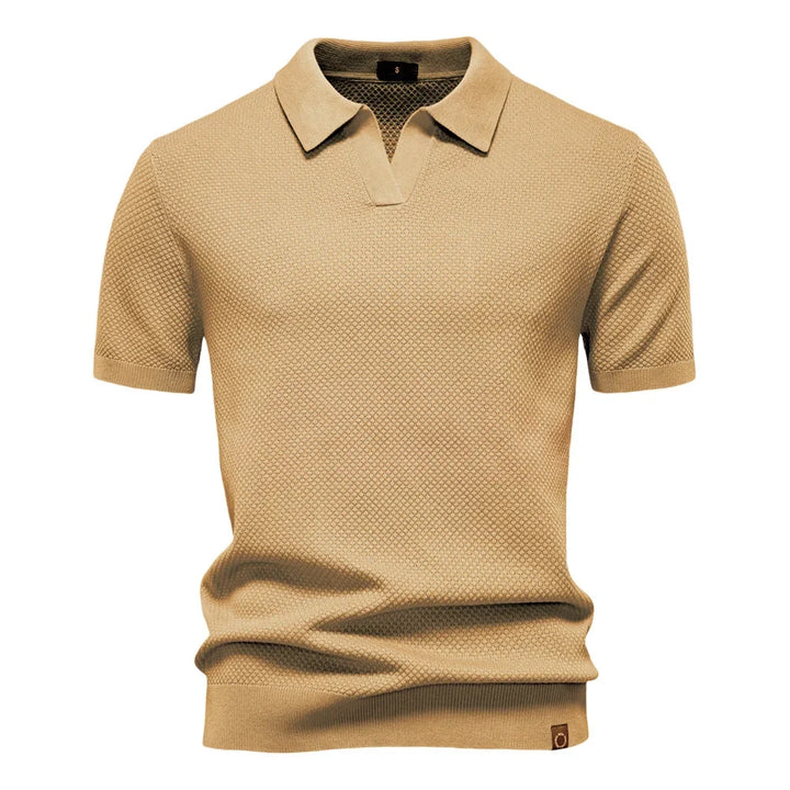 Trendiges Herren Poloshirt Elio für Frühling & Sommer. Strukturiertes, stilvolles Kurzarm-Oberteil mit Komfort.