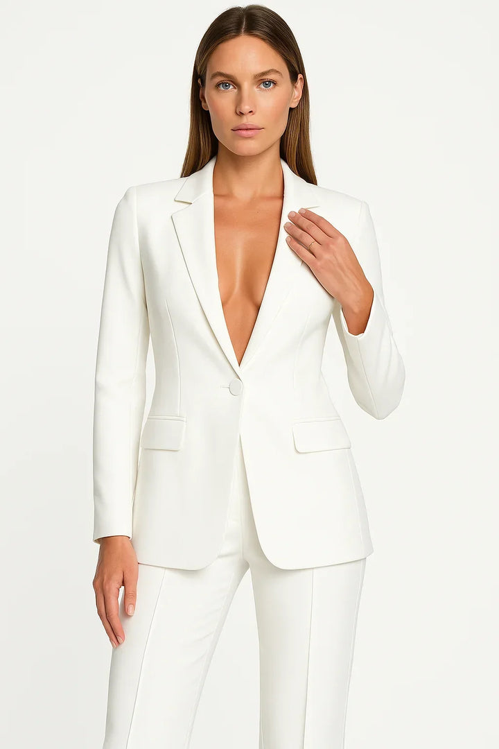 Schickes Damen Blazer-Hosen-Set, perfekt für festliche Anlässe, Abendmode oder elegante Events.