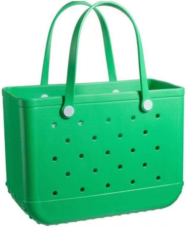 Große, sanddichte Damen Badetasche aus EVA mit Belüftungslöchern.