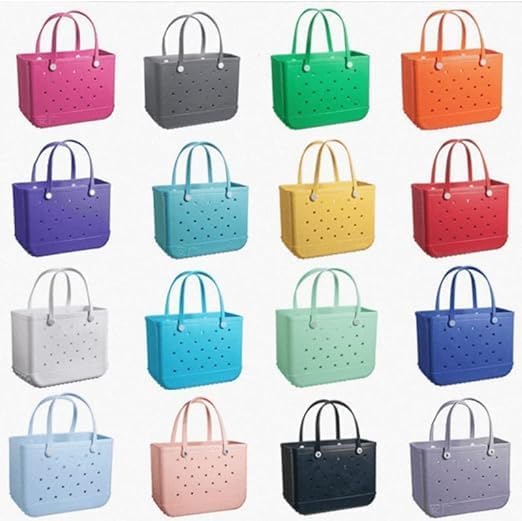 Damen Badetasche aus EVA, sanddicht & waschbar, mit praktischen Lüftungslöchern.