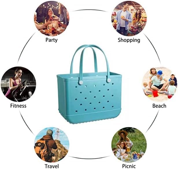Vielseitige EVA Strandtasche für Frauen, sanddicht, waschbar, perfekt für den Sommer.