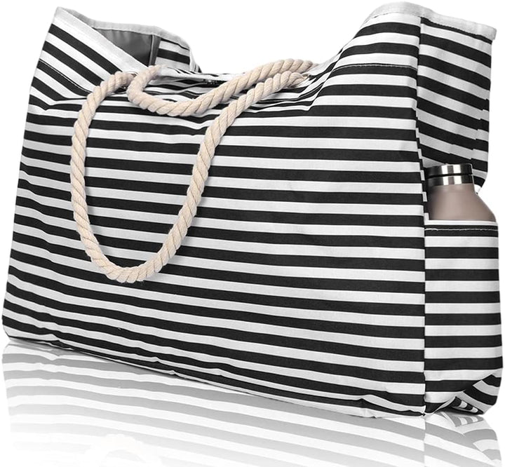 Vielseitige, wasserdichte XL Freizeittasche für Damen, ideal als Strandtasche oder Einkaufstasche, mit Etui.