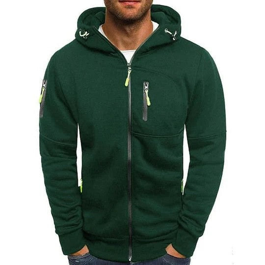 Lässiger Herren Kapuzenpullover für Herbst & Winter, mit praktischer Vordertasche & hohem Komfort.