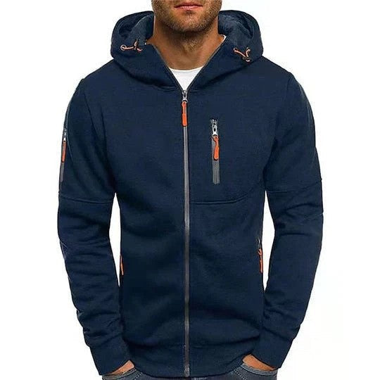 Komfortabler Herren Kapuzenpullover, lässig für Herbst & Winter, mit Kapuze & praktischer Kängurutasche.