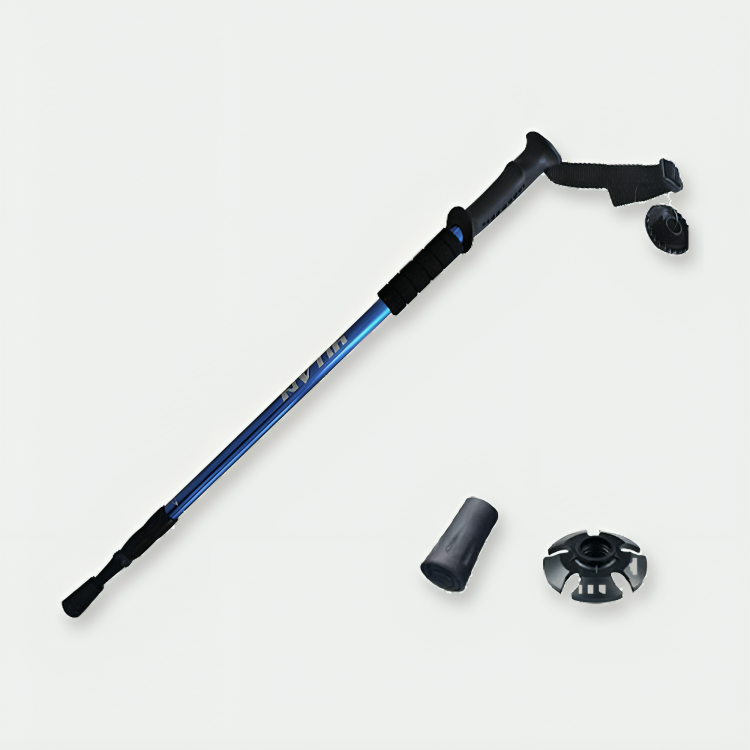 Höhenverstellbare Wanderstöcke, ideal für Bergsport & Outdoor-Abenteuer; bieten Komfort & Anti-Schock.