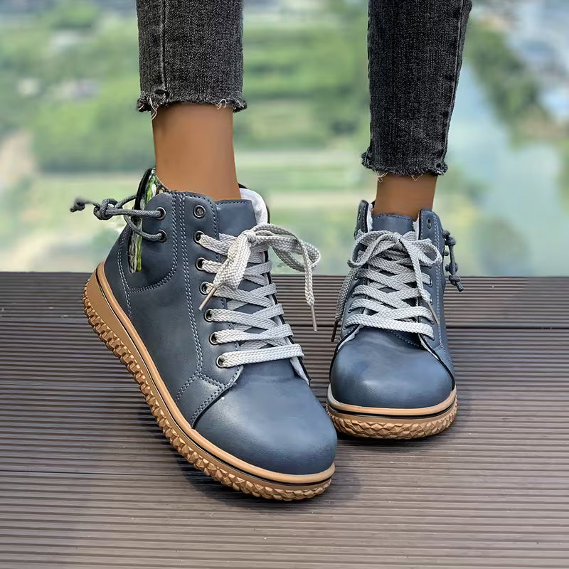 Orthopädische Komfort-Schnürschuhe: Leichte, bequeme Alltagsschuhe für Damen, perfekt für optimalen Halt den ganzen Tag.
