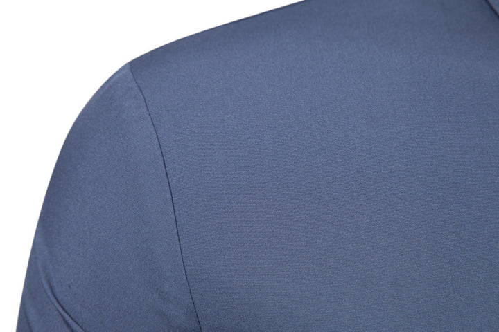Smart-Casual Freizeithemd für Herren, modernes Langarm-Design, feiner Kontrast, bequem.