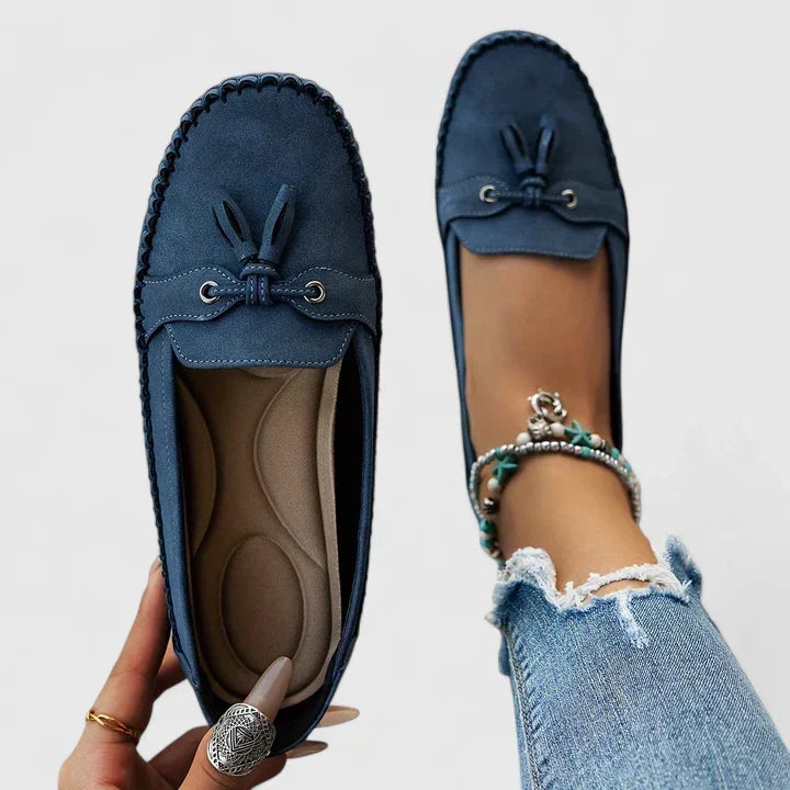 Elegante Damen Slip-On Loafer für jeden Tag. Bequeme flache Komfortschuhe, ideal für Business & Freizeit.