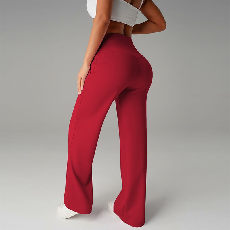Zeitlose weite Damenhose, unifarben, perfekt für Büro & lässige Looks, hoher Komfort.