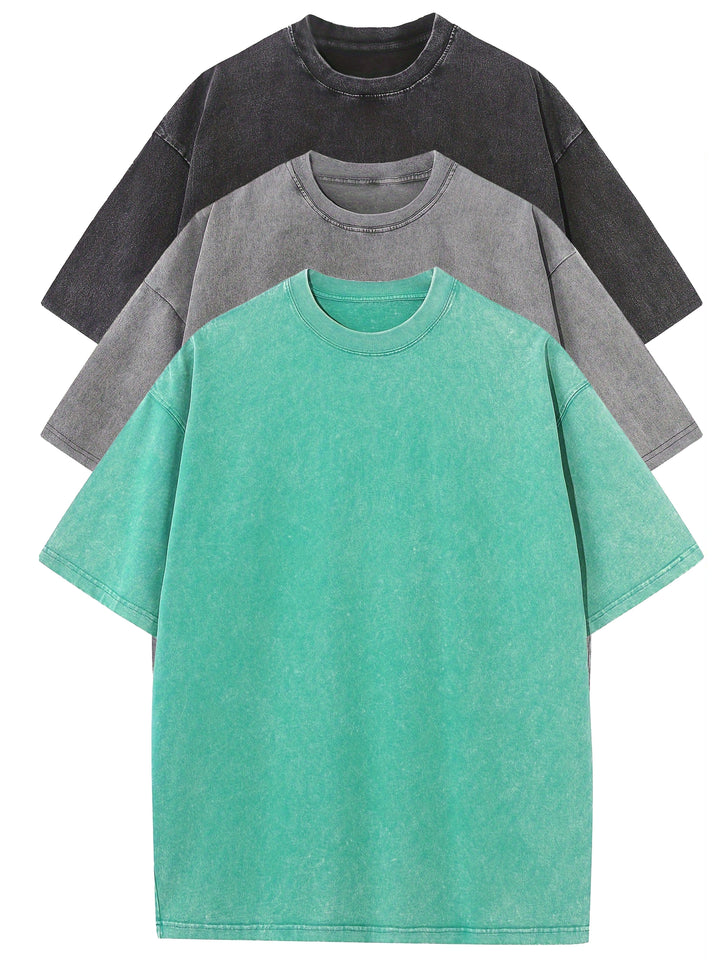 Vielseitiges Herren Oversize T-Shirt. Vintage Look Basic für Männer, ideal für Streetwear und lässige Freizeitmode.