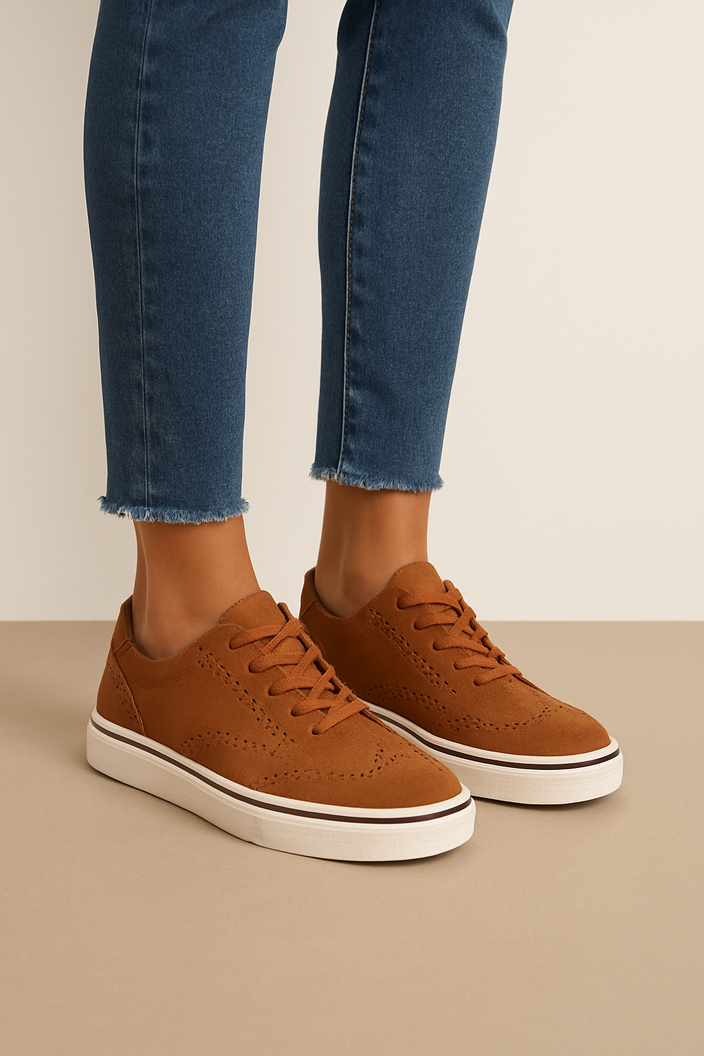 Modische, atmungsaktive Damensneaker, leichte Schnürschuhe für Frühling und Sommer. Ideale Alltagsschuhe.