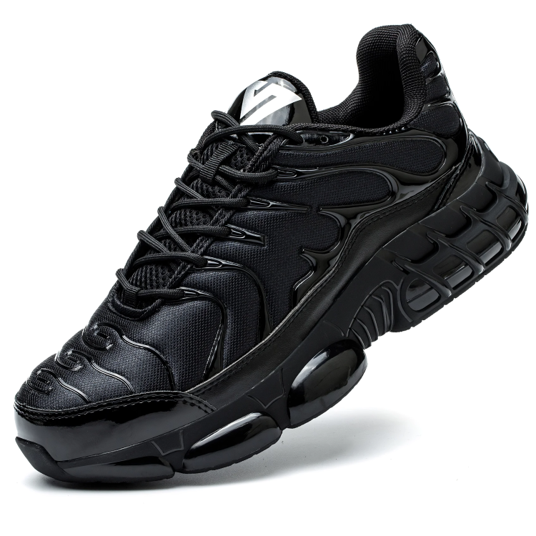 Komfortable Herren Sicherheits-Sneakers mit Stahlkappe, Schnürung & rutschfester Sohle für zuverlässigen Arbeitsschutz.