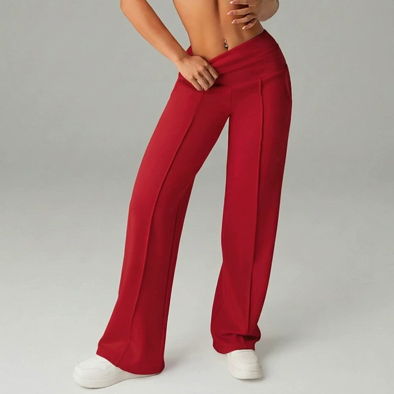 Komfortable weite Damenhose, hoher Bund, elegant für jede Garderobe, pflegeleicht.