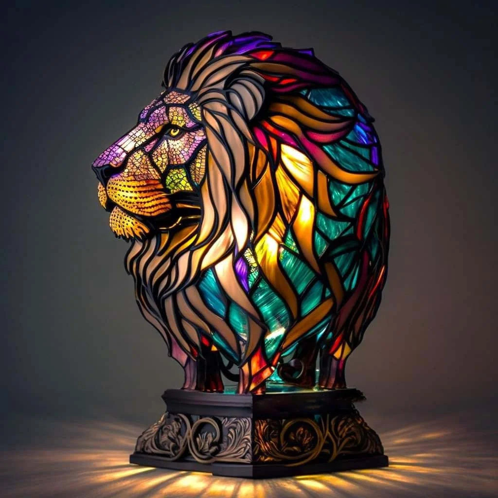 LumiAura LED Dekolampe; modernes Kunstobjekt, schafft gemütliche Ambientebeleuchtung.