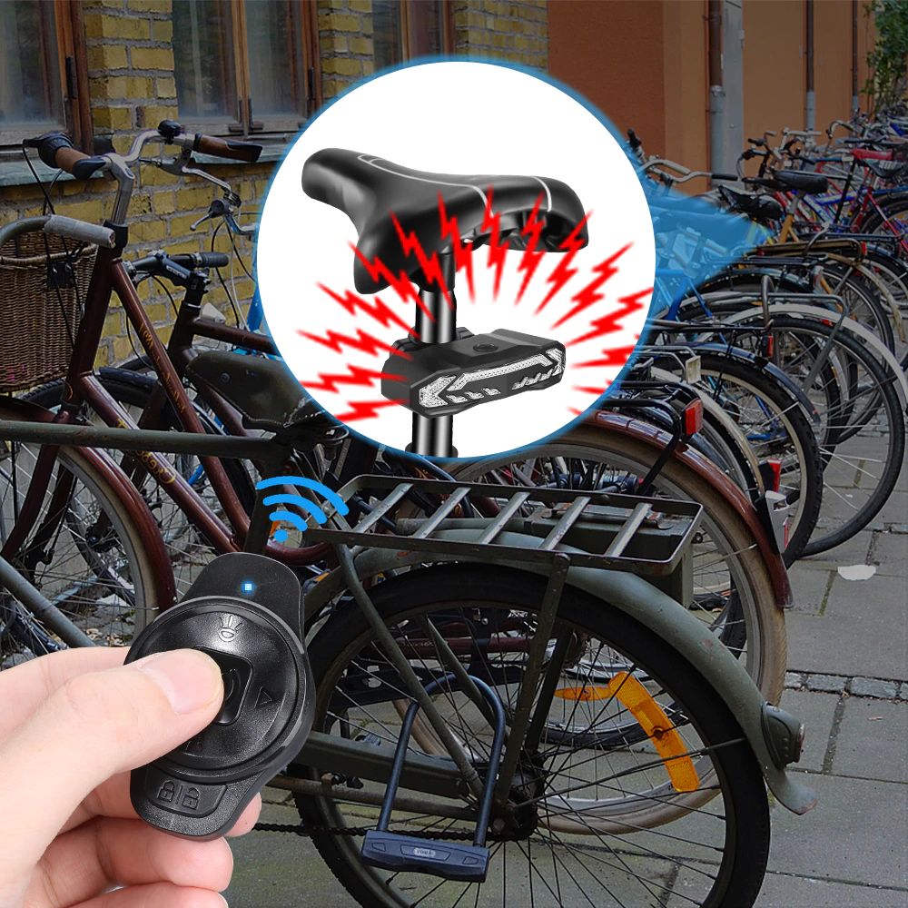 Helles LED Fahrrad Smart Rücklicht mit aktiver Blinkerfunktion, Diebstahlschutz und Bremslicht.