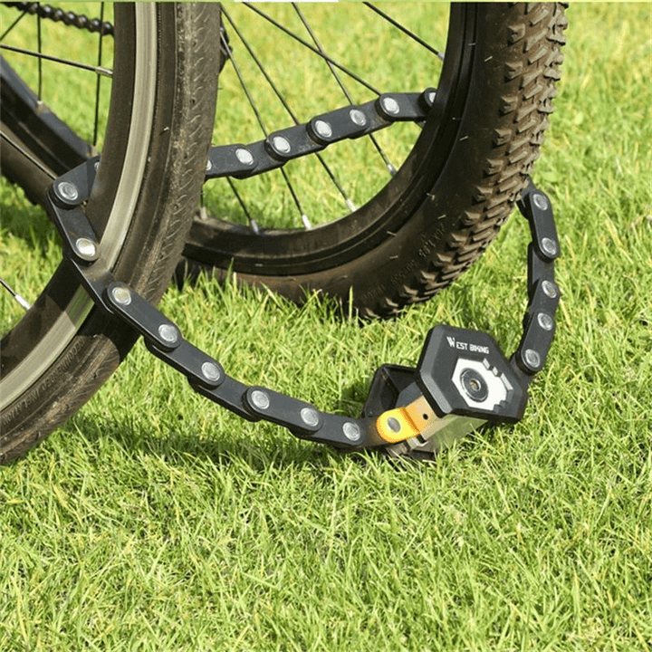 Faltbares Fahrradschloss für Outdoor-Einsatz. Stärker Diebstahlschutz für E-Bike und Zweirad. Kompakt und robust für Sicherheit.