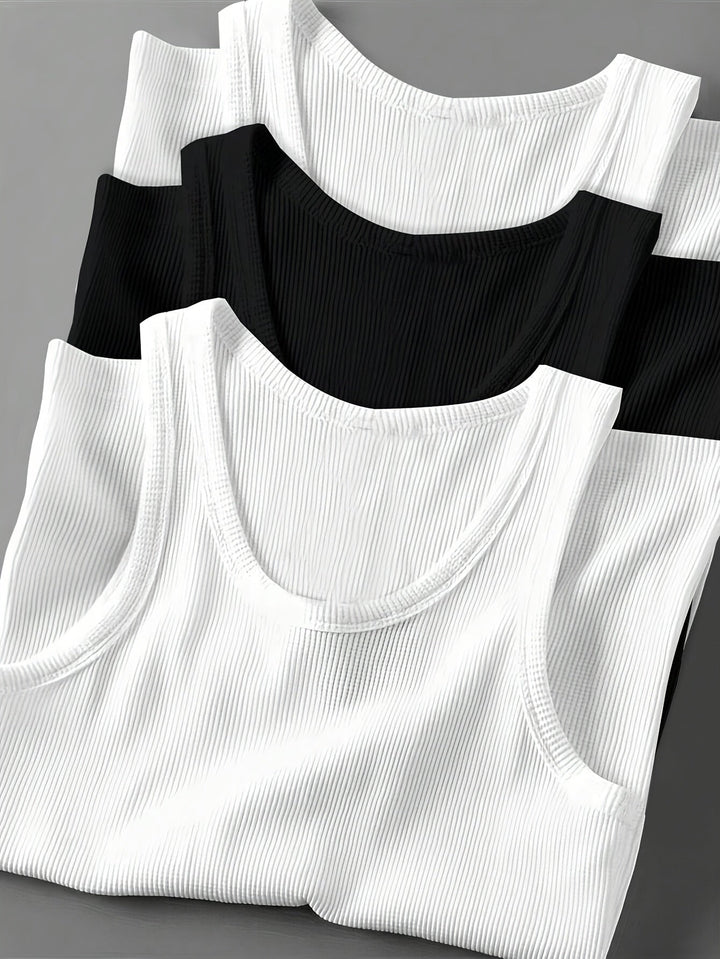 Klassisches Herren Sport-Tanktop Set, zeitlos & funktional für jede Aktivität. Ideale Sommer Activewear.