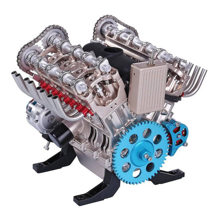 Hochwertiges V8 Motorblock Sammlerstück, einzigartiges Metall-Ornament für Autobegeisterte und Dekoration.