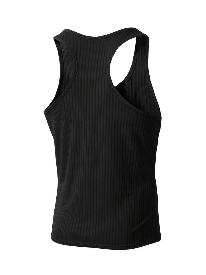 Herren Basic Ripp Tanktop, 3er Pack. Bequemes Unterhemd & ärmelloses Top für jede Gelegenheit.