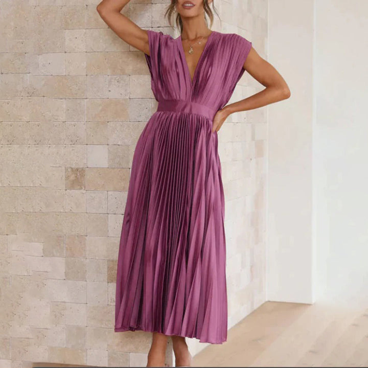Bequemes Damen Abendkleid, zeitlos elegant. Festliches Kleid perfekt für jede besondere Gelegenheit.