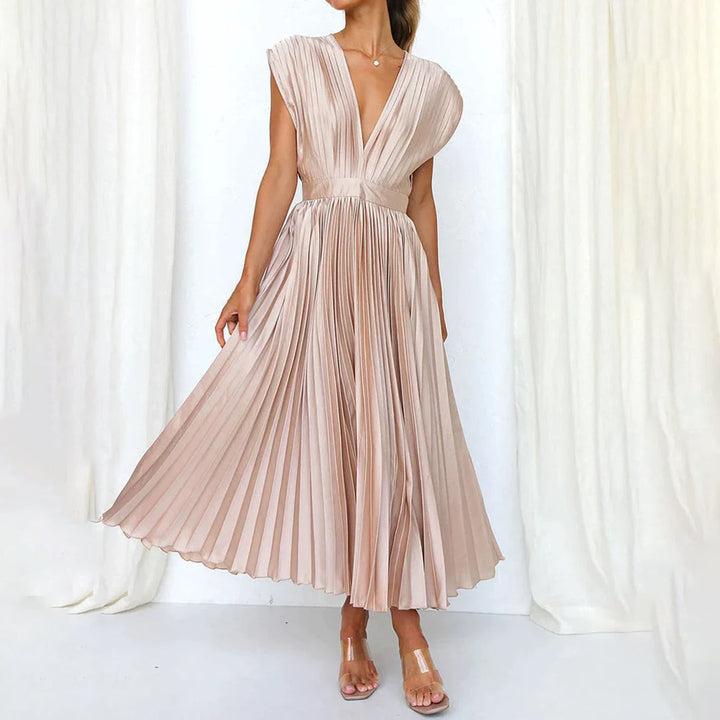 Elegantes Damen Festkleid, bequem & stilvoll, ideal für besondere Anlässe in Herbst & Winter.