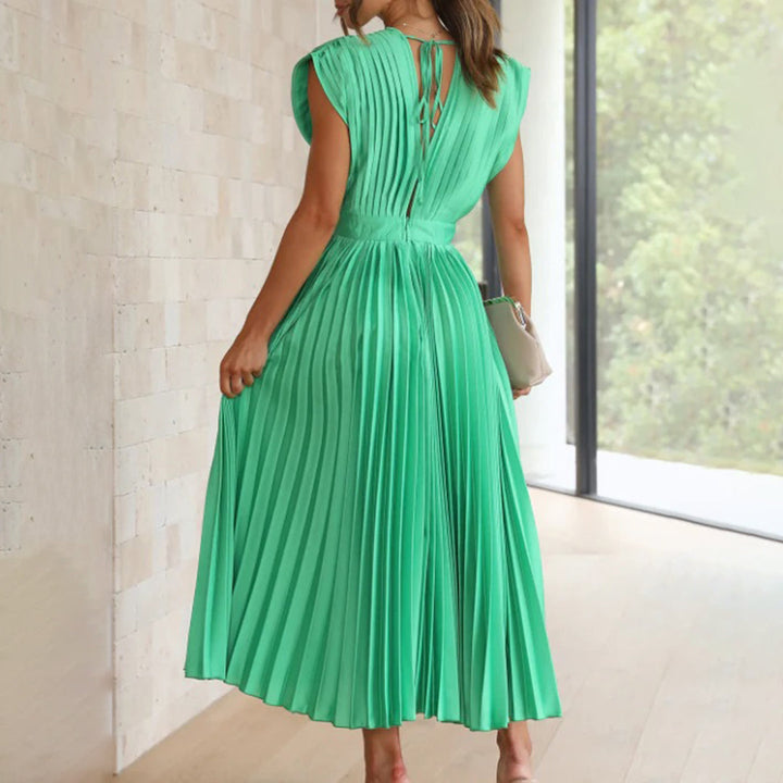 Zeitloses Damen Abendkleid, bequem und stilvoll. Ideal für festliche Anlässe im Herbst/Winter.