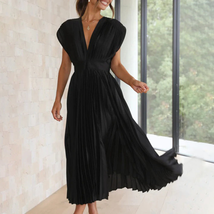 Damen Festliches Kleid, elegant & bequem, geeignet für Hochzeiten und Winteranlässe.