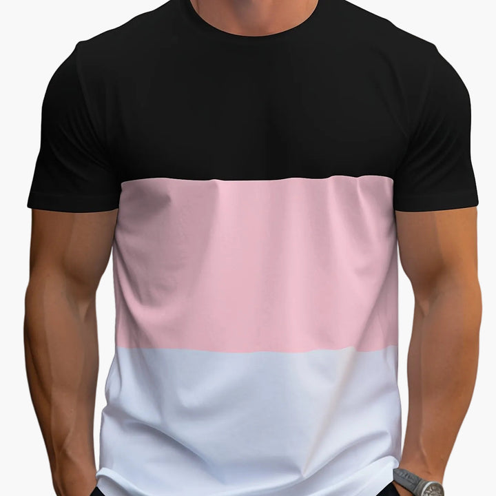 Herren T-Shirt Colorblock, modernes & stylisches Design, perfekt für Freizeit & Streetwear.