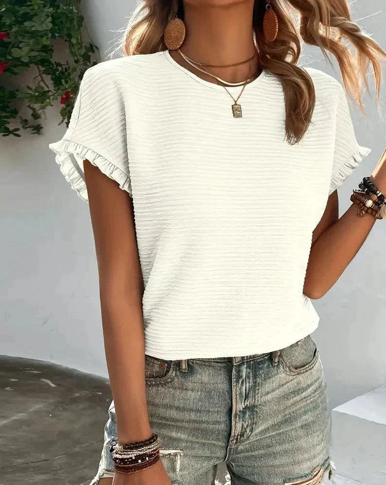 Weiches, atmungsaktives Damen T-Shirt Élodie in Schwarz für stilvolle Casual Mode. Perfekt für jeden Tag.
