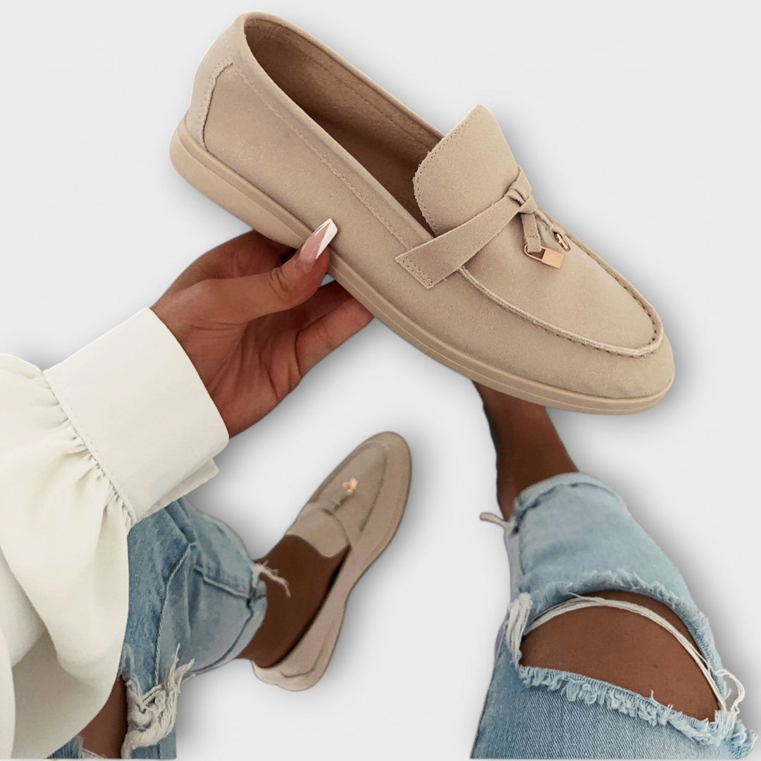 Damen Loafer 'Stilakzent' in Dune-Beige. Elegante, bequeme Damenschuhe für Business und Freizeit.