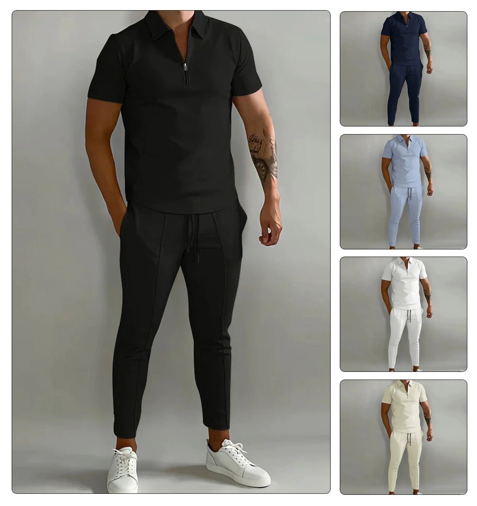 Das vielseitige Herren Leinen-Ensemble "Adrian": Hemd und Hose für smarte oder legere Herrenmode.