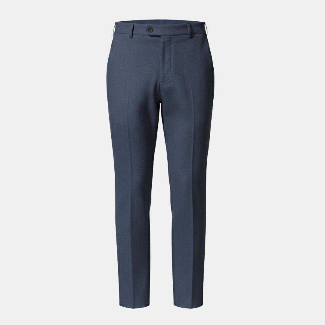 Elegante Herren Sommer Stoffhose, klassischer Stil, ideal für gehobene Freizeit-Looks.