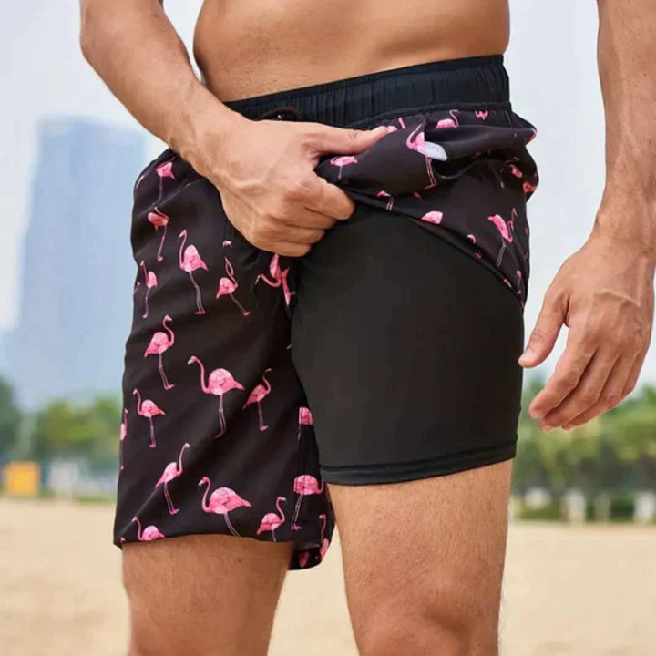 Stilvolle Herren Badehose für den Sommer, perfekt für Schwimmen und Strand. Komfortable, kurze Bademode für Männer.