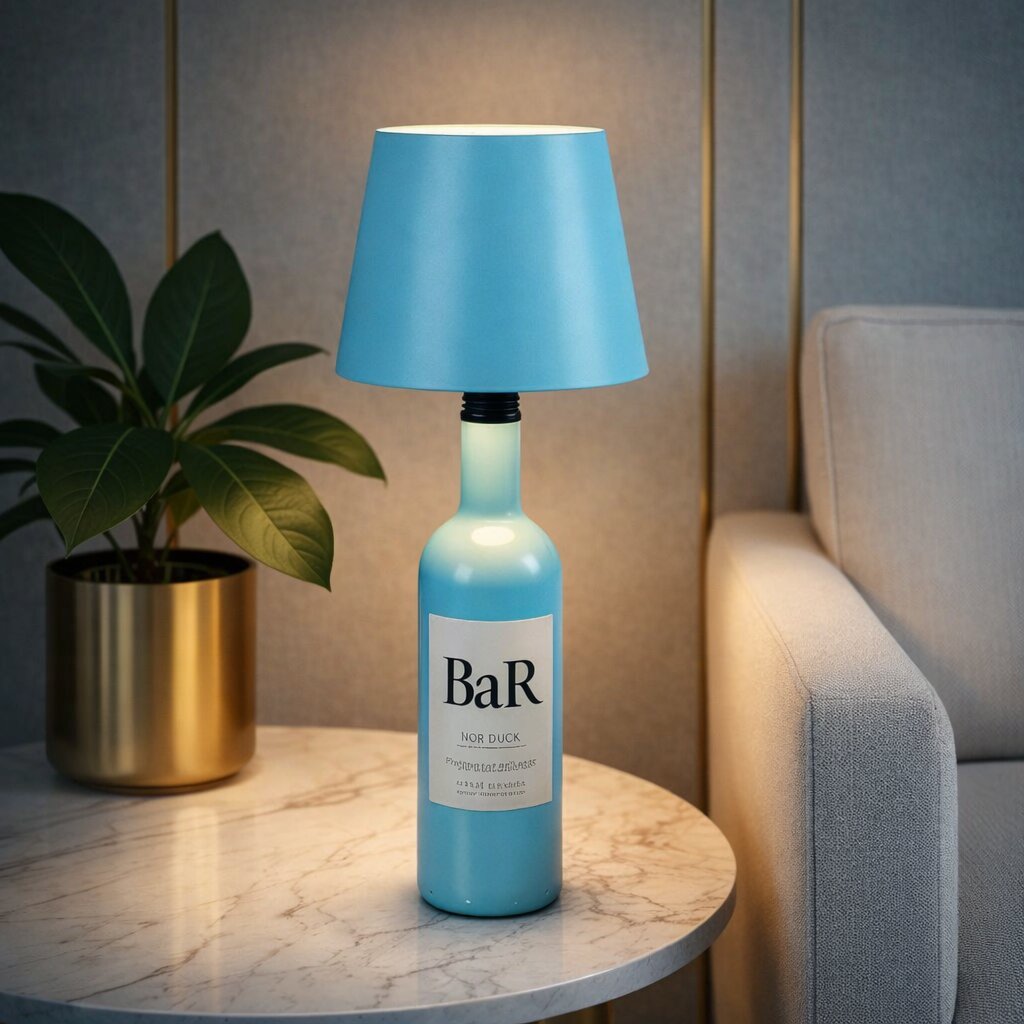 Vielseitige Akku-Flaschenlampe als LED Stimmungslicht; kabellos & dekorativ.