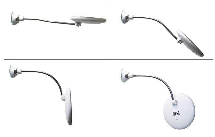 Claravue Badspiegel: Flexibler LED-Spiegel mit 10X Vergrößerung für präzises Make-up und Rasur.