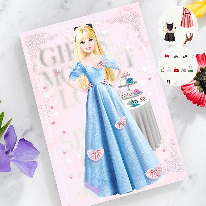 Vielseitiges Magnet-Anziehpuppen-Spielset für Kinder, inklusive Puppen und modischer Outfits.
