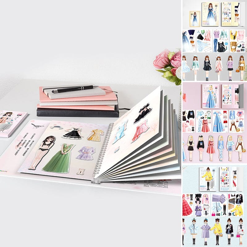 Rollenspiel-Magnet-Set: Anziehpuppen mit Outfits, ideal für Kinder, fördert Kreativität und Lernentwicklung.