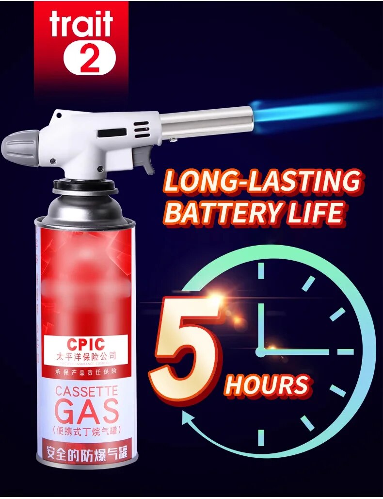 Robuster Butangas-Brenner für effizientes Kochen im Freien. Gaskocher für Camping & Outdoor-BBQ aus Metall.