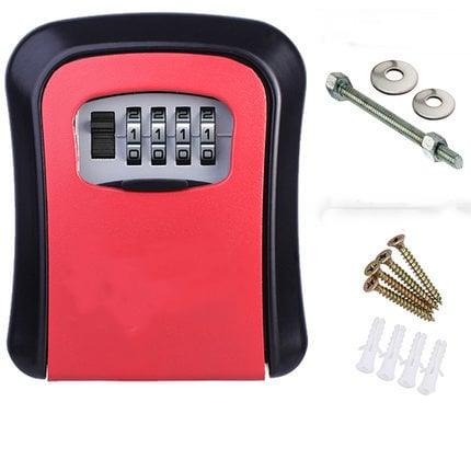 Sichere, batteriebetriebene Stahl Schlüsselbox zur Wandmontage, perfekt für Schlüssel & kleine Wertsachen.